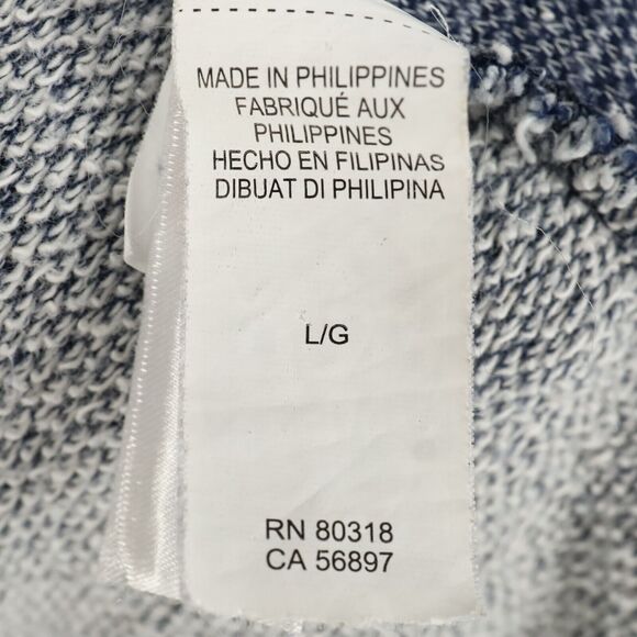 Lucky Brand Sweater Womens Large Blue Gray Open Cardigan Pockets Bohemian - Picture 11 of 14